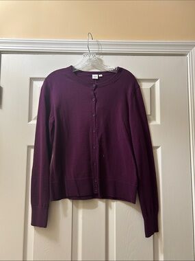 Gap purple cardigan